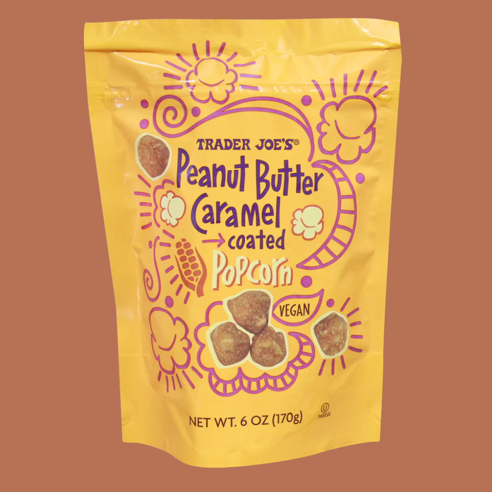 Peanut Butter Caramel Coated Popcorn